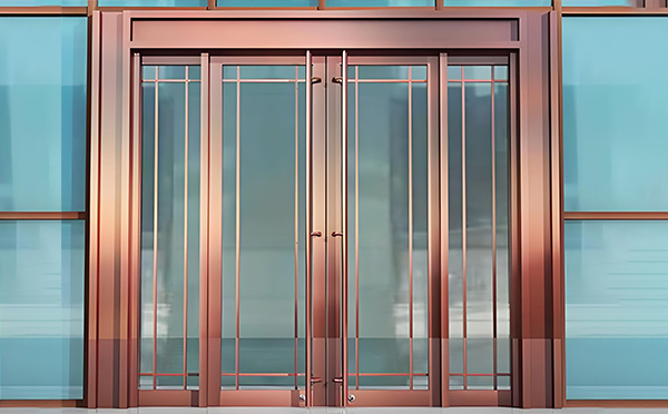 成县玻璃地弹门